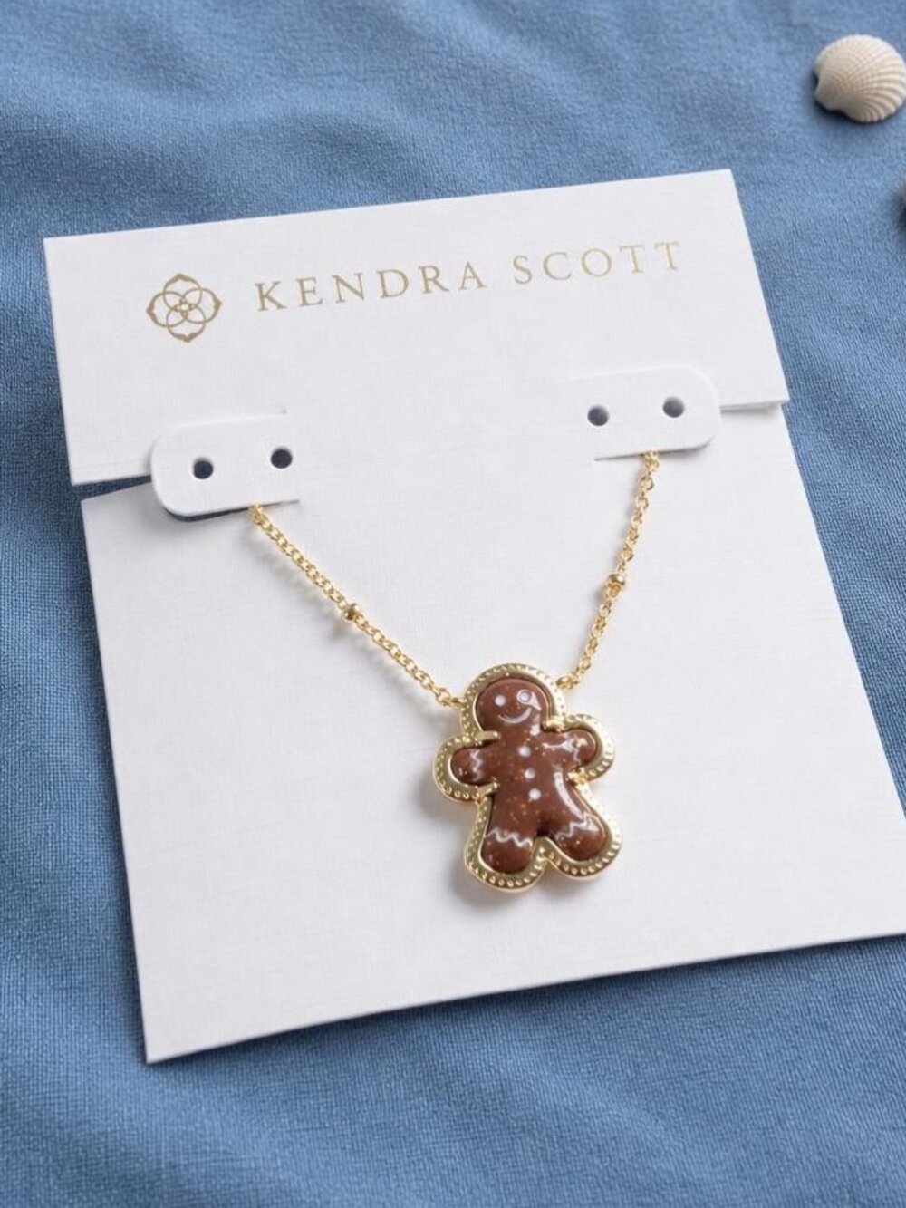 Kendra Scott Gingerbread Gold Short Pendant Necklace